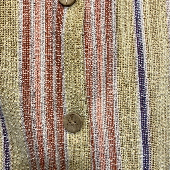 Anthropologie W5 Sleeveless Top High Neck vertical stripes multi color Size M - Picture 9 of 16